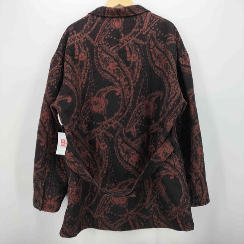 サイトバイヨウジヤマモト syte by Yohji Yamamoto PAISLEY PATTERN JACQUARD OVERSIZED JACKET WITH WAIST BELT メンズ JPN:3