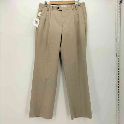 メンズティノラス MENS TENORAS ストライプ ウール 3B テーラード ジャケット ベルト付き 切替 ベスト ツータック スラックス パンツ 3ピース セットアップ メンズ LL
