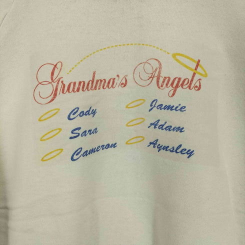 フルーツオブザルーム FRUIT OF THE LOOM GRANDMA'S ANGELS ラグランスウェット メンズ XL