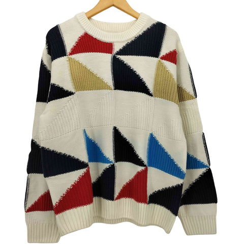 ザラマン ZARA MAN 23SS ジオメトリック ジャガード ニット LIMITED EDITION メンズ import:L