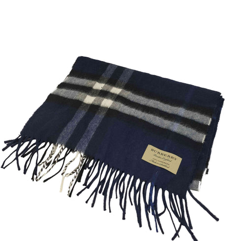 バーバリー BURBERRY 100% CASHMERE チェック柄 カシミヤ フリンジ マフラー メンズ