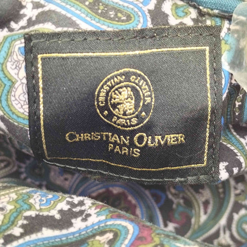 クリスチャンオリビエ CHRISTIAN OLIVIER モノグラム 総柄 裏地ペイズリー 2WAY バックパック リュック レディース