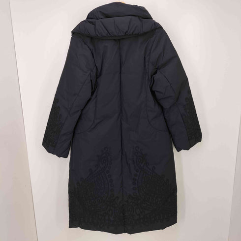 ヒロココシノ HIROKO KOSHINO 袖刺繍入りダウンコート レディース JPN:40