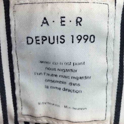 アダムエロペ Adam et Rope A.E.R DEPUIS 1990 ウールコットン3Bテーラードジャケット メンズ 40