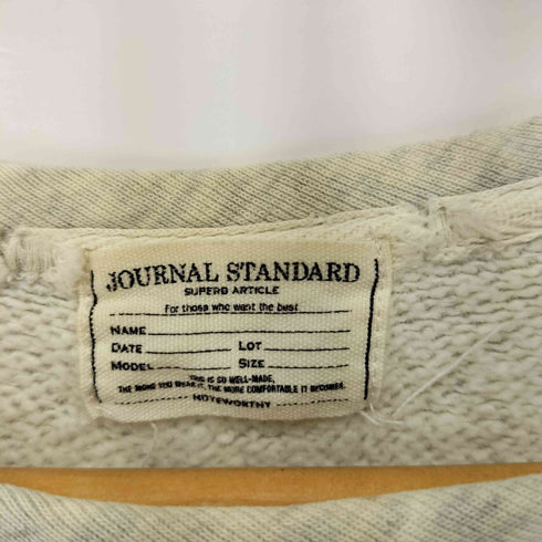 ジャーナルスタンダード JOURNAL STANDARD Vガゼット霜降りクルーネックスウェット メンズ