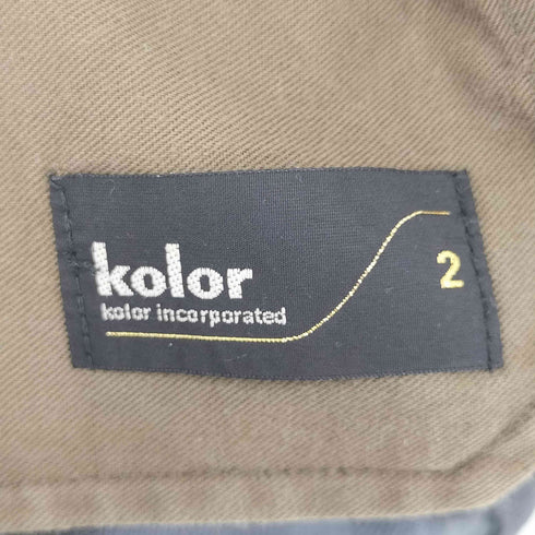 カラー kolor ヘビーウールパンチクロップドパンツ メンズ JPN:2