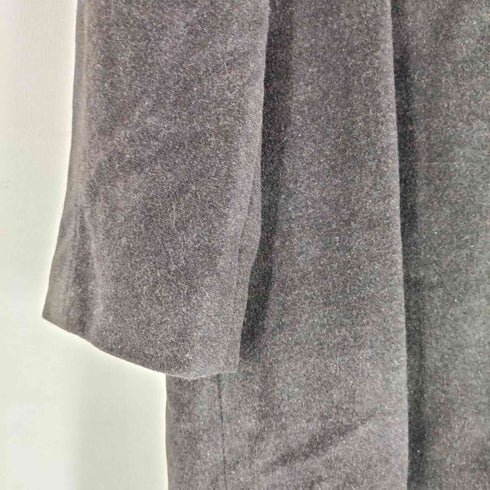 COAT OF BECHINA ファー装飾ウールロングコート トリミング―ミンク レディース import:M