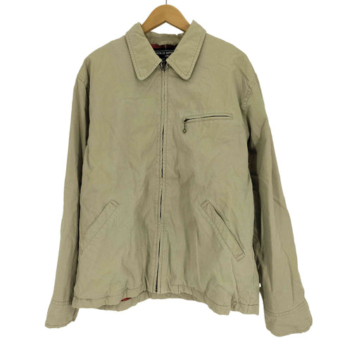 ポロスポーツラルフローレン POLO SPORT RALPH LAUREN 90S NEWSBOY JACKET 裏地タータンネルチェック サイドアジャスターベルト 中綿 スポーツジャケット スウィングトップ コットンピケ メンズ import:L