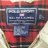ポロスポーツラルフローレン POLO SPORT RALPH LAUREN 90S NEWSBOY JACKET 裏地タータンネルチェック サイドアジャスターベルト 中綿 スポーツジャケット スウィングトップ コットンピケ メンズ import:L