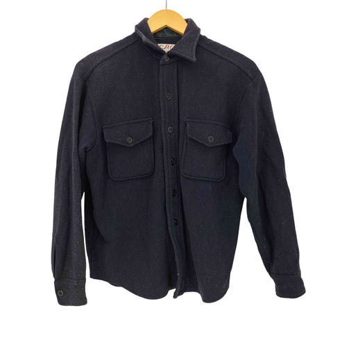 キャンパス CAMPUS MADE IN USA 60S~70S C.P.O ウールシャツ マリンボタン 15 1/2 メンズ import:M