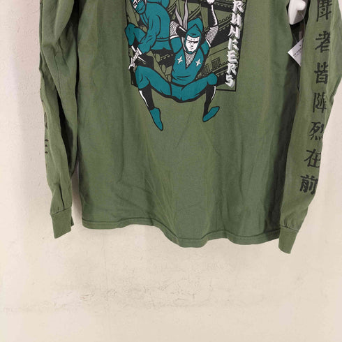 パンクドランカーズ PUNK DRUNKERS キャラクタープリント にんじゃとあいつ ロンT メンズ JPN:M