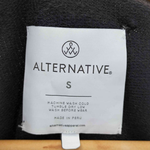 オルタナティブ alternative ペルー製 コットン スウェットTシャツ Vガゼット メンズ JPN:S