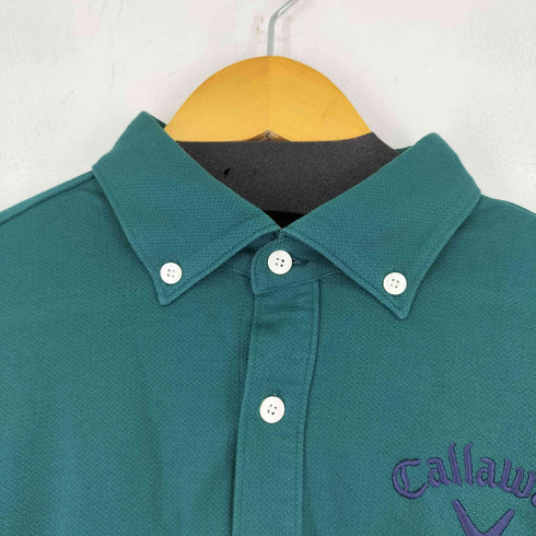 キャロウェイ Callaway ロゴ刺繍 L/S ポロシャツ メンズ JPN:L