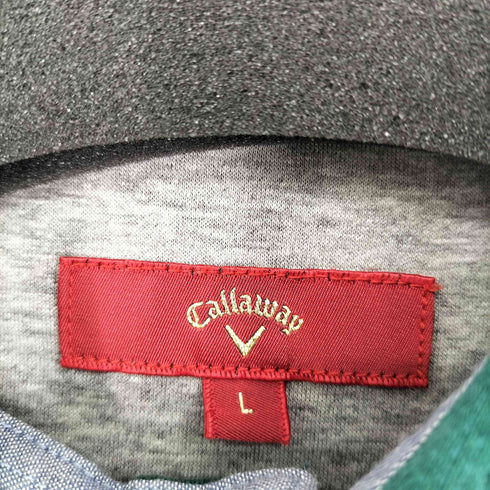 キャロウェイ Callaway ロゴ刺繍 L/S ポロシャツ メンズ JPN:L