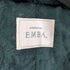 エンバ EMBA カシミヤ100% ファー装飾ロングコート 裏地ペイズリー レディース
