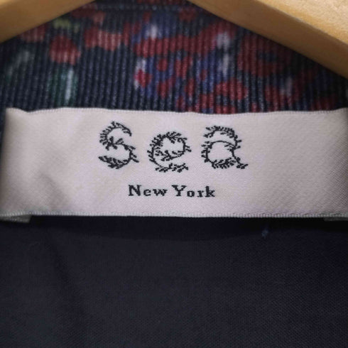 シーニューヨーク sea new york フローラルプリントコーデュロイシャツワンピース レディース