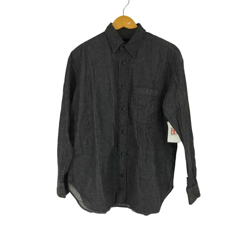 グリーンレーベルリラクシング GREEN LABEL RELAXING FINE BASIC デニム ビッグ レギュラーカラー シャツ メンズ JPN:S