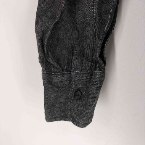 グリーンレーベルリラクシング GREEN LABEL RELAXING FINE BASIC デニム ビッグ レギュラーカラー シャツ メンズ JPN:S