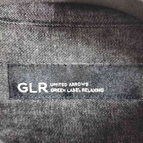 グリーンレーベルリラクシング GREEN LABEL RELAXING FINE BASIC デニム ビッグ レギュラーカラー シャツ メンズ JPN:S