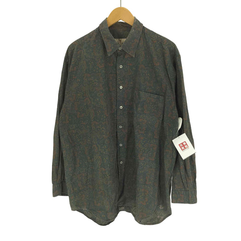 PAO CLUB ペイズリー 総柄 コットン L/S シャツ メンズ 2L