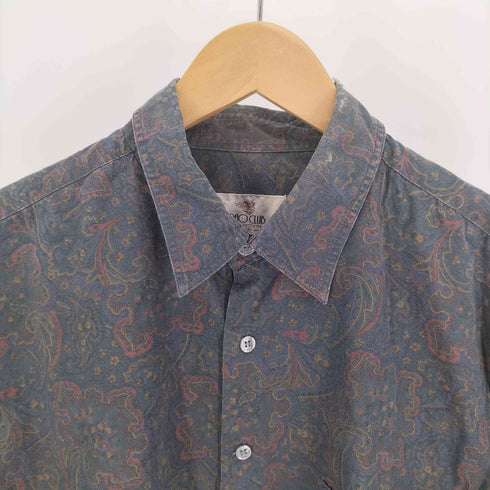 PAO CLUB ペイズリー 総柄 コットン L/S シャツ メンズ 2L