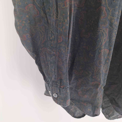 PAO CLUB ペイズリー 総柄 コットン L/S シャツ メンズ 2L