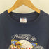 ジャージーズ JERZEES 90S USA製 HIGH COTTON 2枚タグ Proud to be AMERICAN 鷲 イーグル プリント クルーネック Tシャツ ダブルステッチ コピーライト1991 メンズ import:XL
