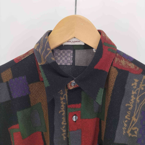 MOUNSIDE 総柄 シャモア フリース L/S シャツ メンズ JPN:M
