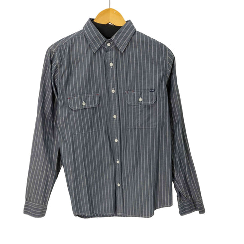 ハフ HUF L/S ストライプコットンシャツ メンズ JPN:M