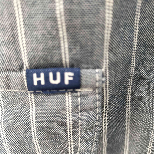 ハフ HUF L/S ストライプコットンシャツ メンズ JPN:M