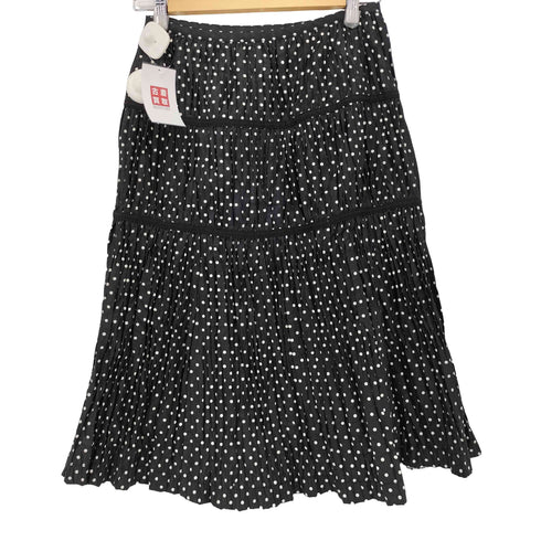 トリココムデギャルソン tricot COMME des GARCONS 10SS AD2009 ドット柄 プリーツフレアスカート レディース JPN:S