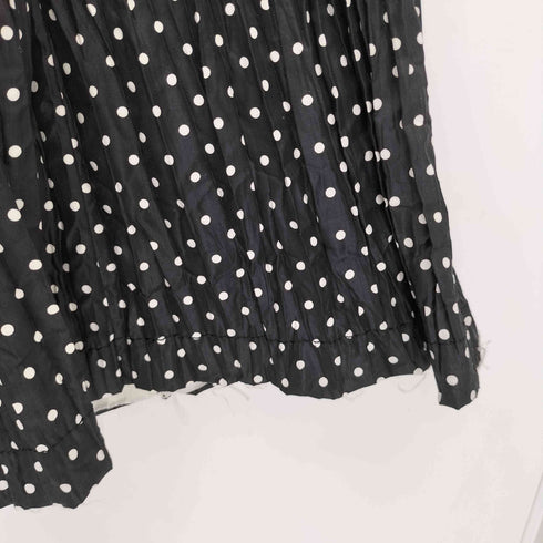 トリココムデギャルソン tricot COMME des GARCONS 10SS AD2009 ドット柄 プリーツフレアスカート レディース JPN:S