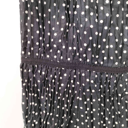 トリココムデギャルソン tricot COMME des GARCONS 10SS AD2009 ドット柄 プリーツフレアスカート レディース JPN:S