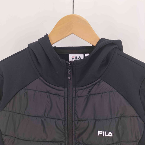 フィラ FILA ナカワタキリカエジップパーカー 異素材切替 ロゴ刺繍 レディース import:L