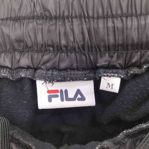 フィラ FILA ナカワタキリカエイージーパンツ ジョガーパンツ 異素材切替 ロゴ刺繍 レディース M