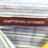 コントワーデコトニエ COMPTOIR DES COTONNIERS ロゴ刺繍 ストライプ シャツワンピース レディース JPN:9号