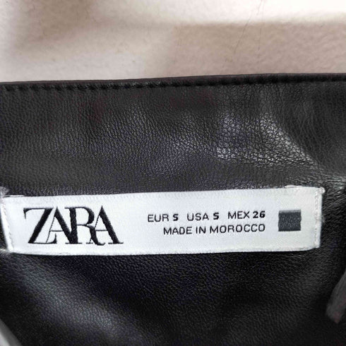 ザラ ZARA フェイクレザー オーバーオール レディース US S