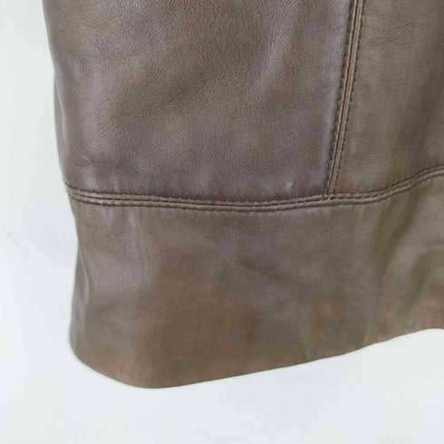 ガラ Gara ノーカラー シープスキンコート レディース