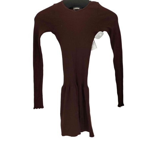 ヨウジヤマモト Yohji Yamamoto 80S~90S 丸文字 リブニット L/S ワンピース レディース