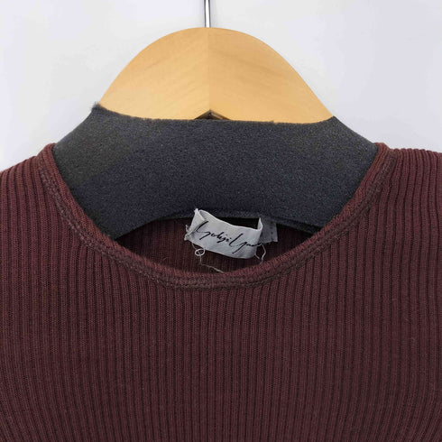 ヨウジヤマモト Yohji Yamamoto 80S~90S 丸文字 リブニット L/S ワンピース レディース
