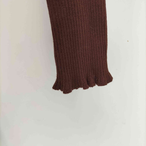 ヨウジヤマモト Yohji Yamamoto 80S~90S 丸文字 リブニット L/S ワンピース レディース