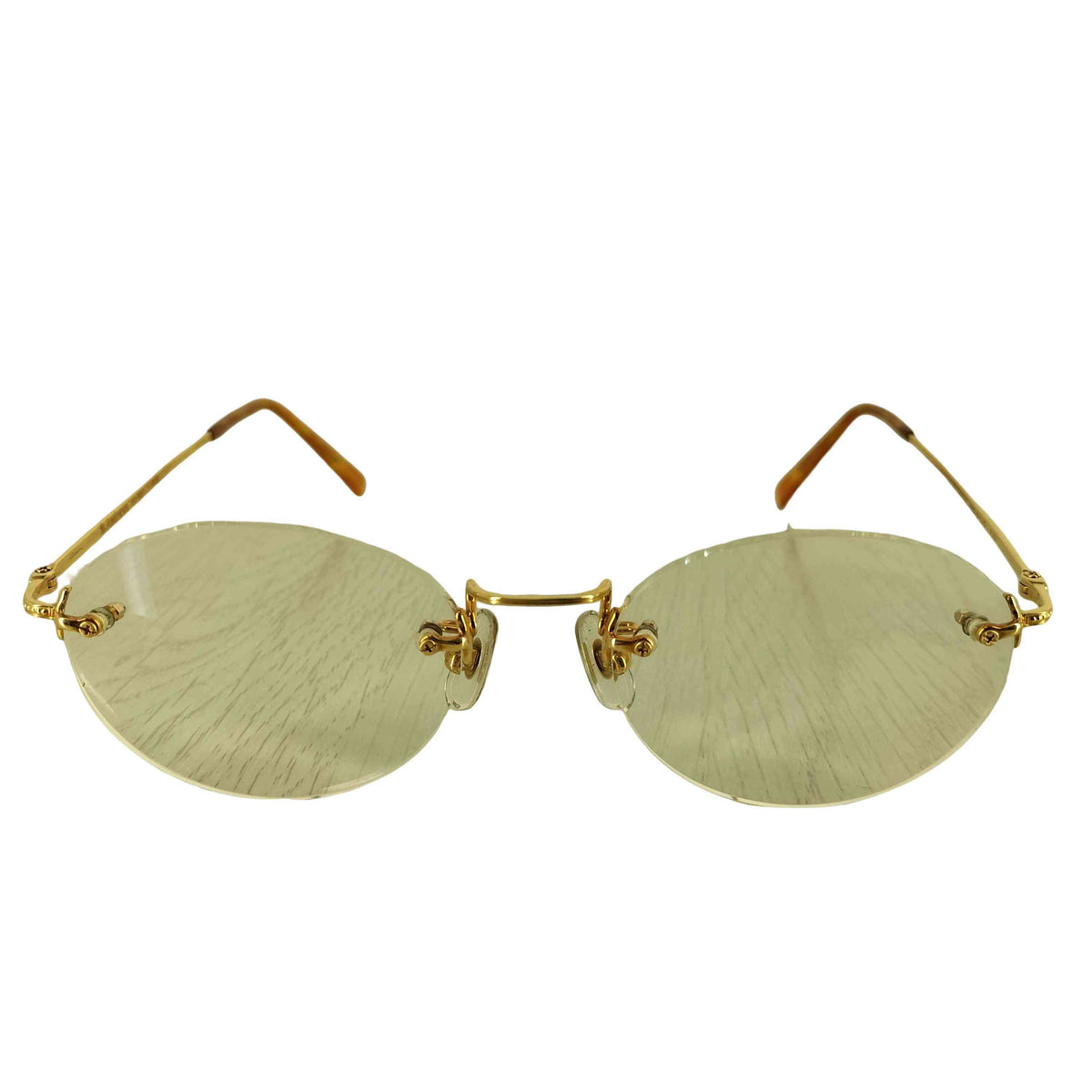 LOUIS Century ルイスセンチュリー 18K 金 リムレスメガネ Yahoo