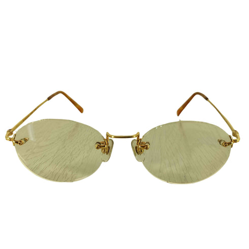 セントアンドリュース St. Andrews リムレスメガネ フレームレスメガネ 18K メンズ 50□19-140