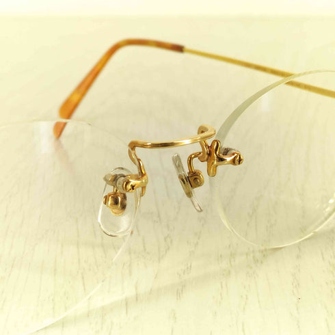 セントアンドリュース St. Andrews リムレスメガネ フレームレスメガネ 18K メンズ 50□19-140