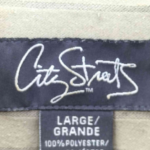 シティストリート CITY STREETS ステンカラー ストライプシャツ メンズ import:L