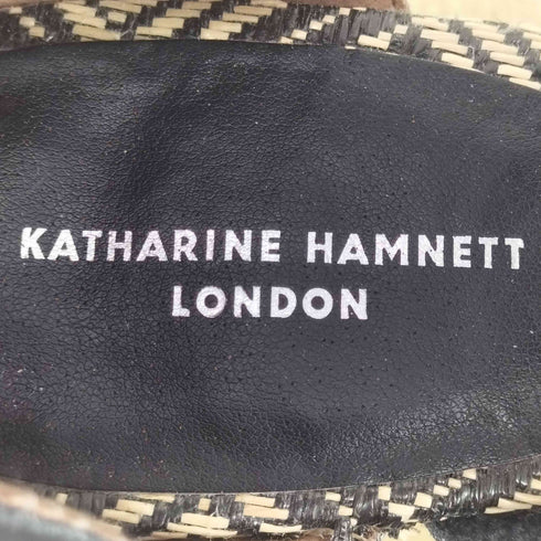 キャサリンハムネットロンドン KATHARINE HAMNETT LONDON 畳インソール チャンキーヒール レディース JPN:24
