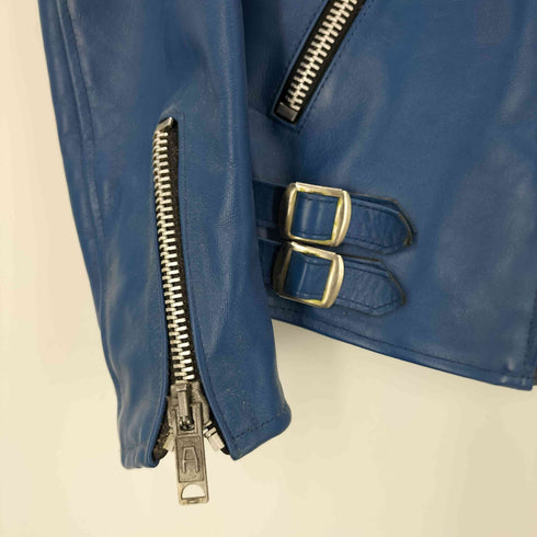 トリプルシックスレザーウェア 666 Leather Wear 英国製 本革 レザー ダブルライダースジャケット メンズ US:34