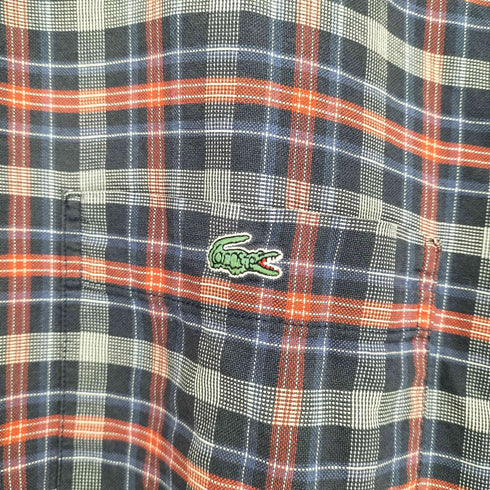 ラコステ LACOSTE BD チェックポケットL/S シャツ メンズ JPN:4