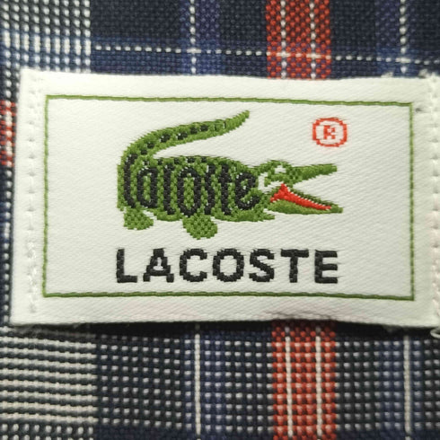 ラコステ LACOSTE BD チェックポケットL/S シャツ メンズ JPN:4