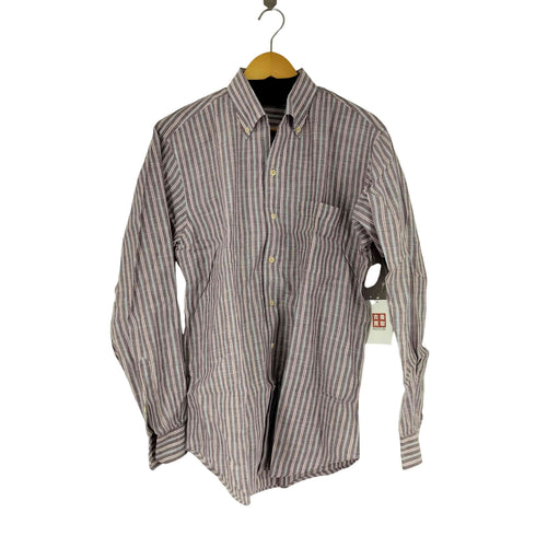 ゼニアスポーツ Zegna sport ストライプ L/Sシャツ メンズ JPN:M